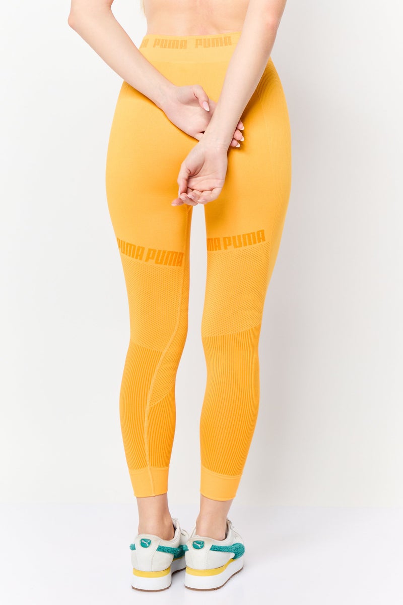 PUMA سراويل ليغينغز رياضية نسائية مناسبة للتدريب، برتقالي - Image 4